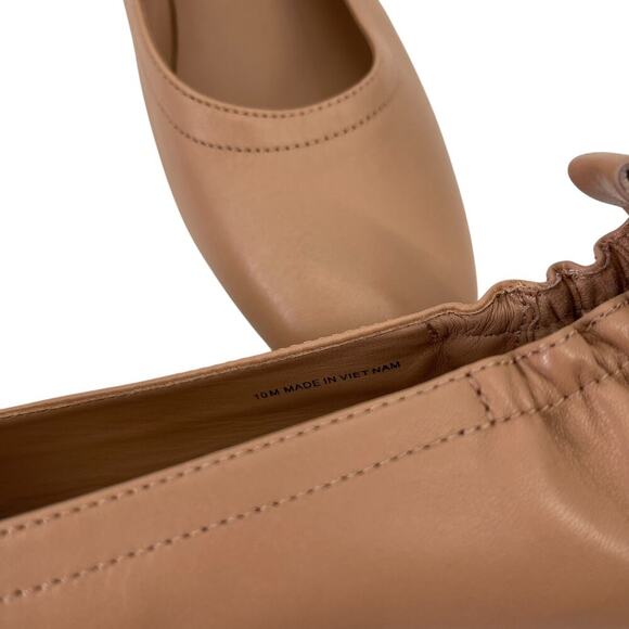 Everlane The Day Heel in Leather Blush Tan Size 10 Balletcore Round Toe - Picture 8 of 10